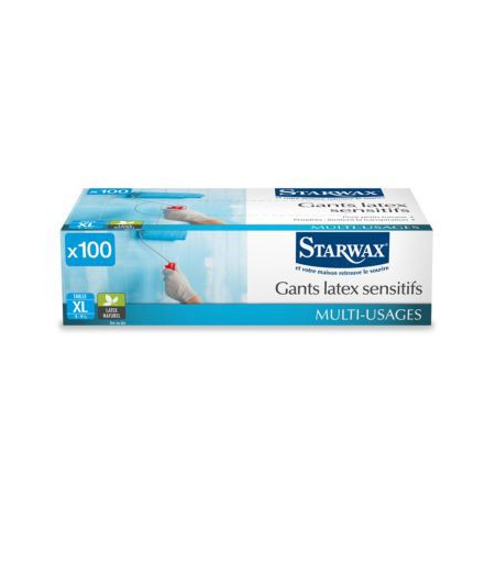 Boite de 100 gants latex - taille l